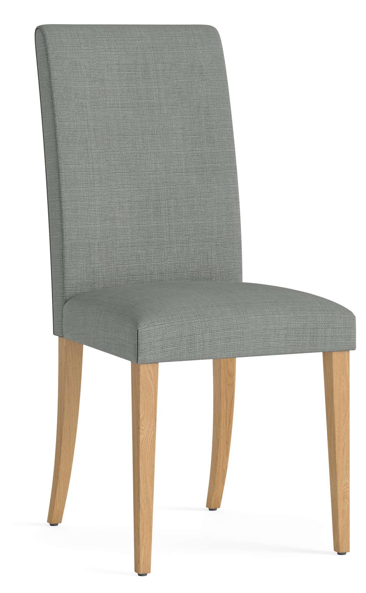 2 x Salibury Grey Fabric Dining Chair