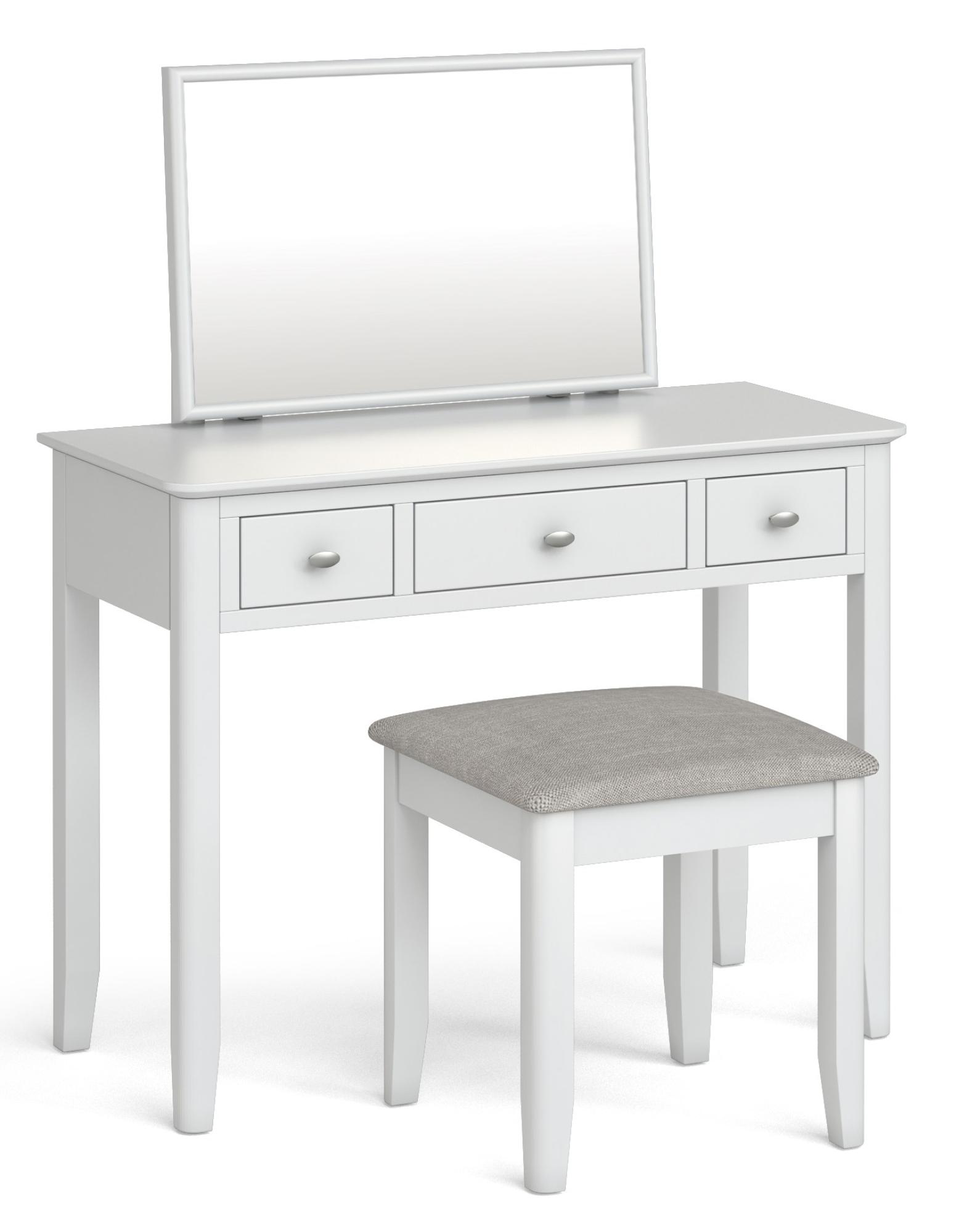 Hampstead White Dressing Table Set