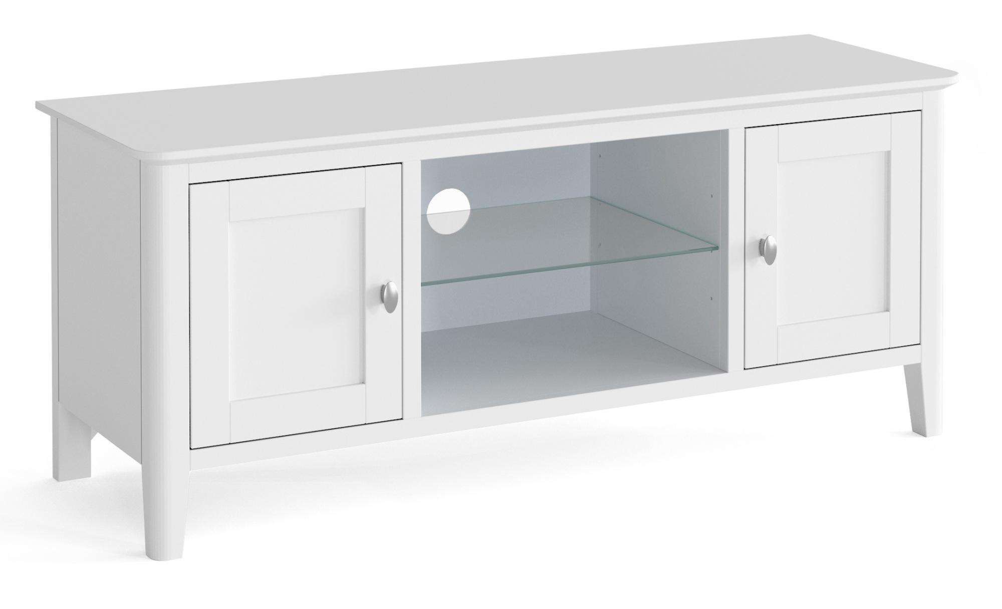 Hampstead White 120cm TV Unit