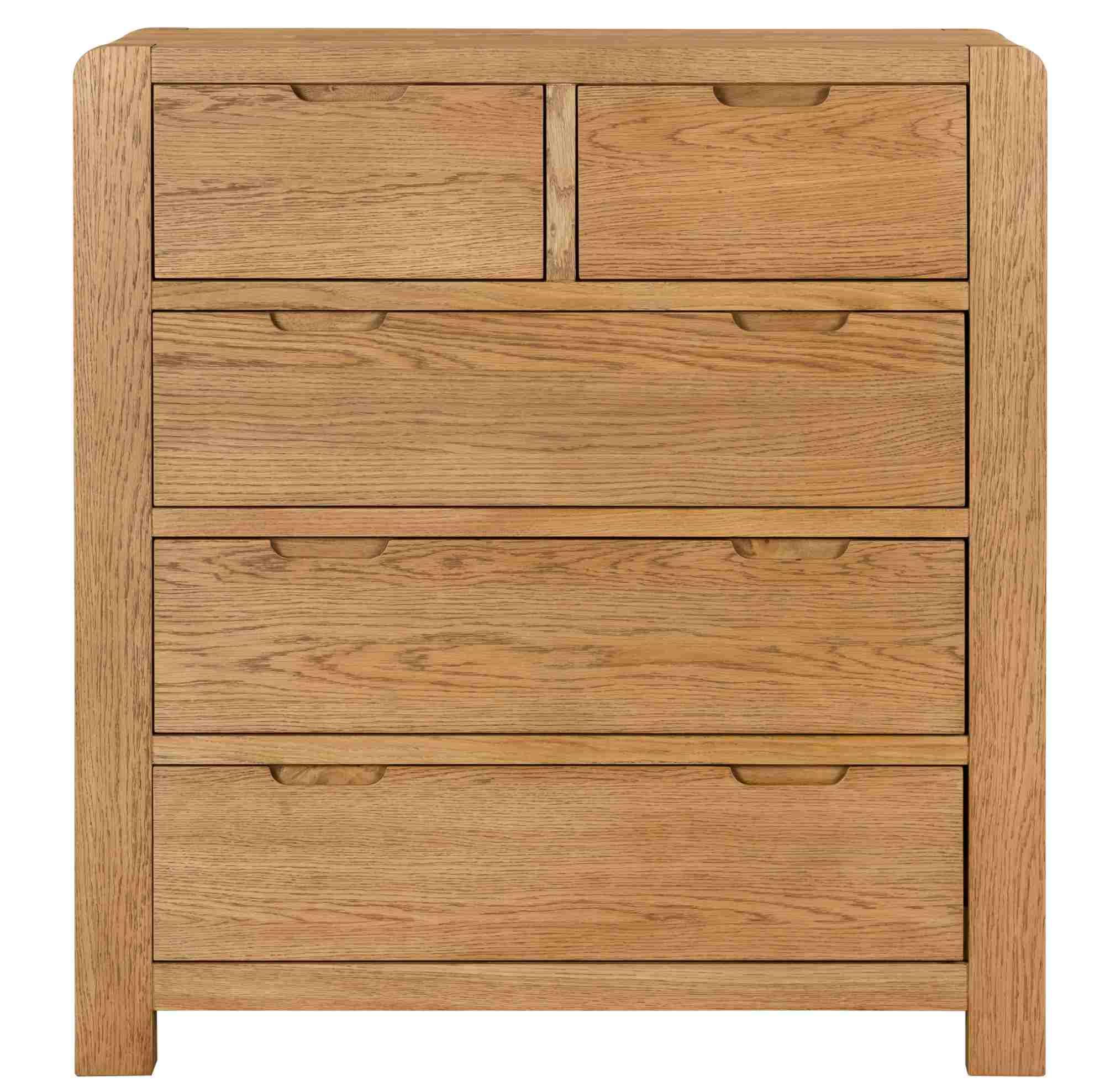 Laney Oak 2+3 Drawer Chest