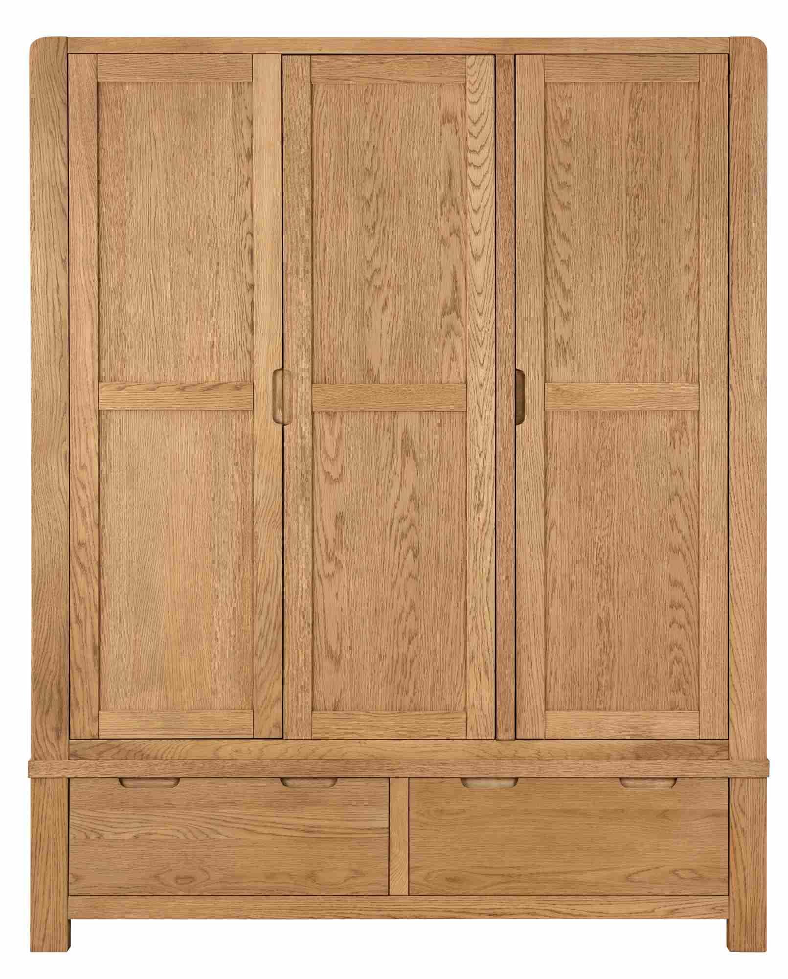 Laney Oak 3 Door Wardrobe