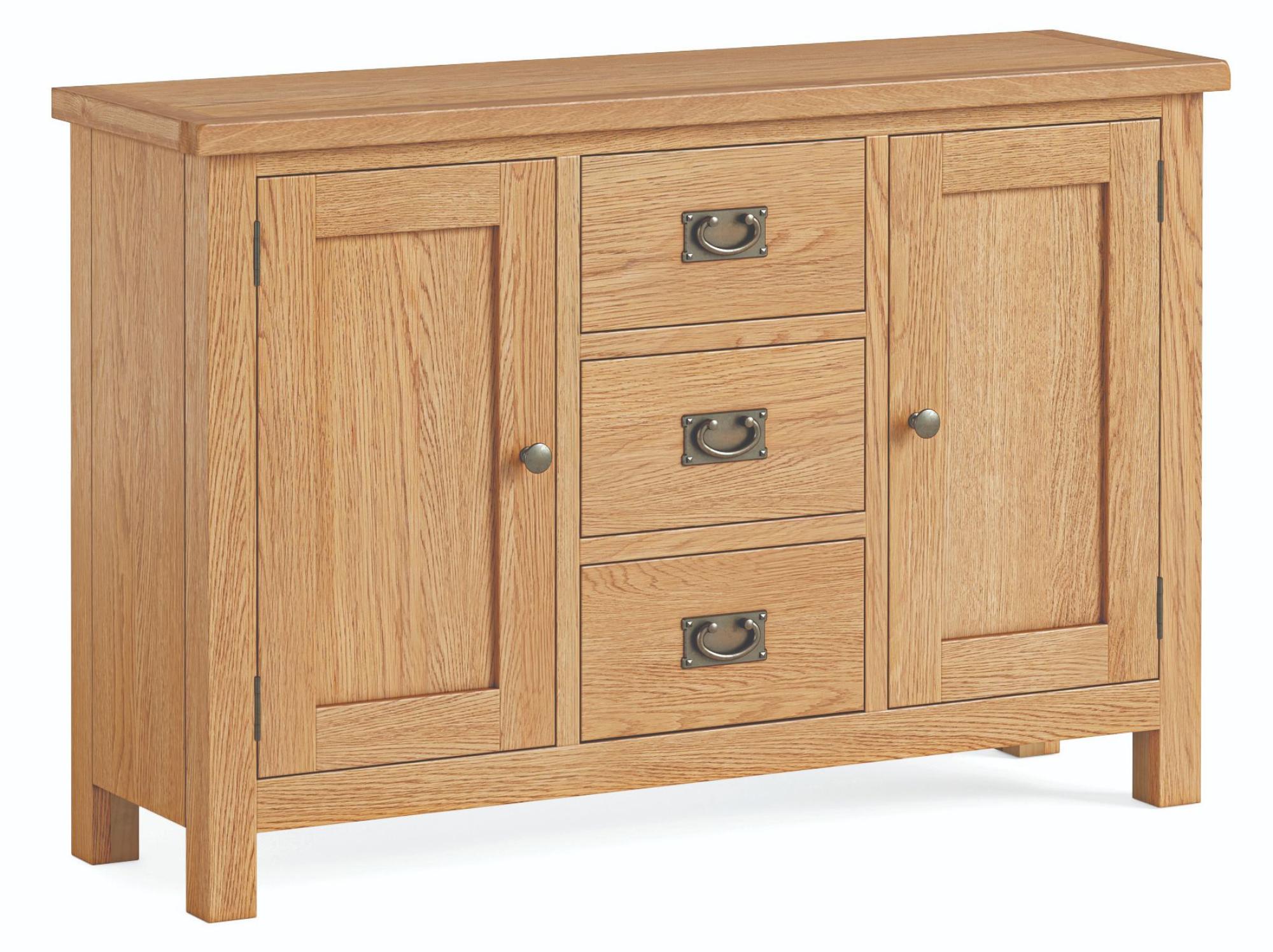 Salibury Premium Oak 115cm Small 2 Door Sideboard