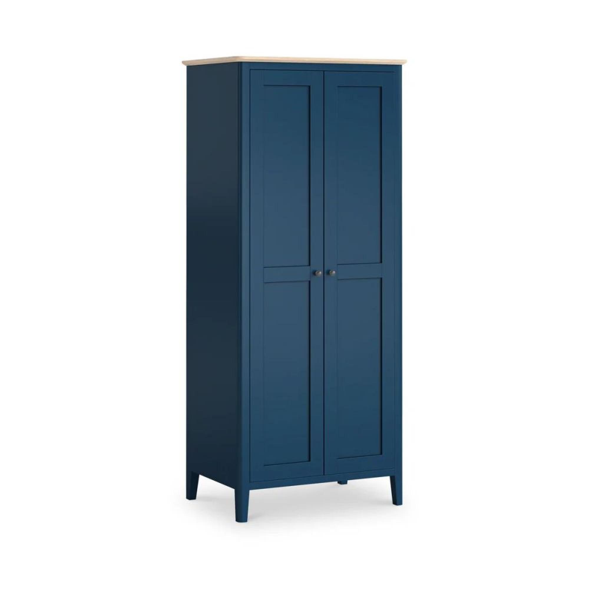 Marlow Blue Painted 2 Door Wardrobe