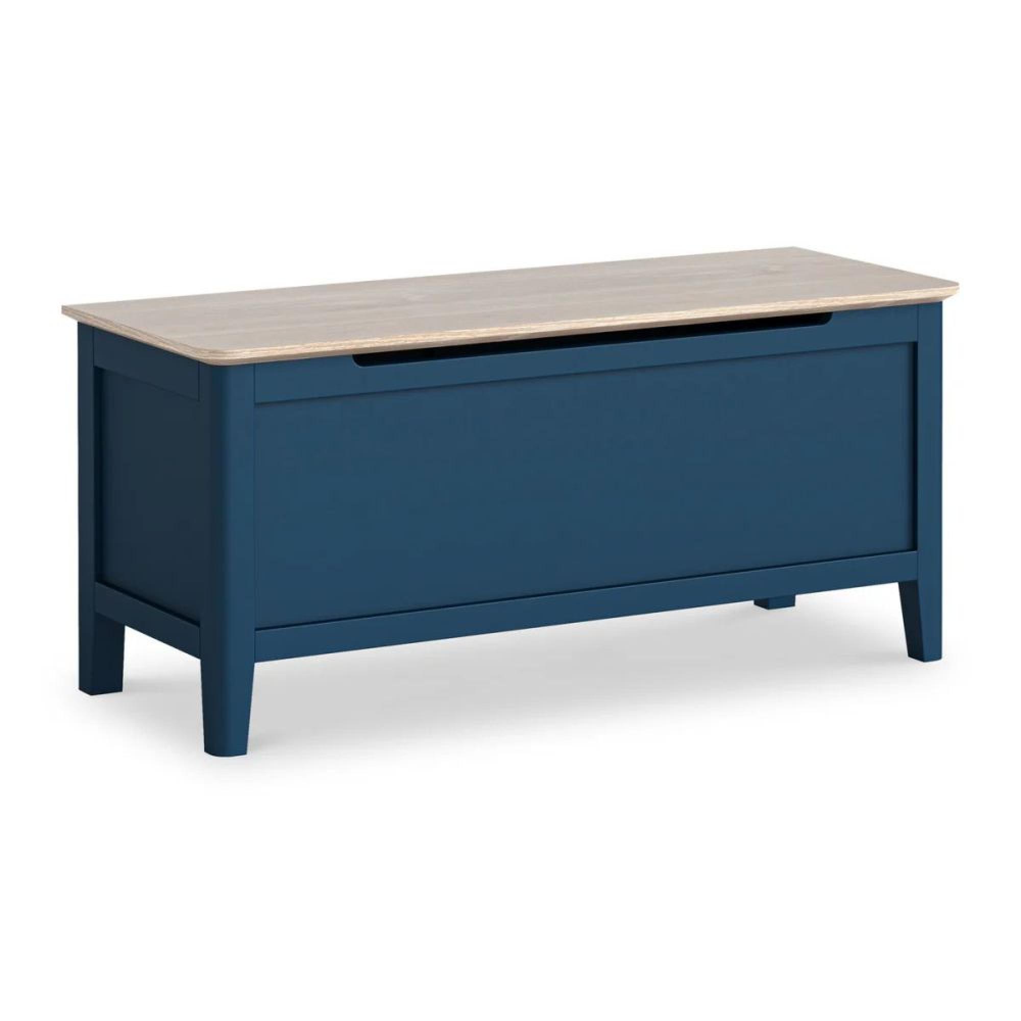 Marlow Blue Painted Blanket Box