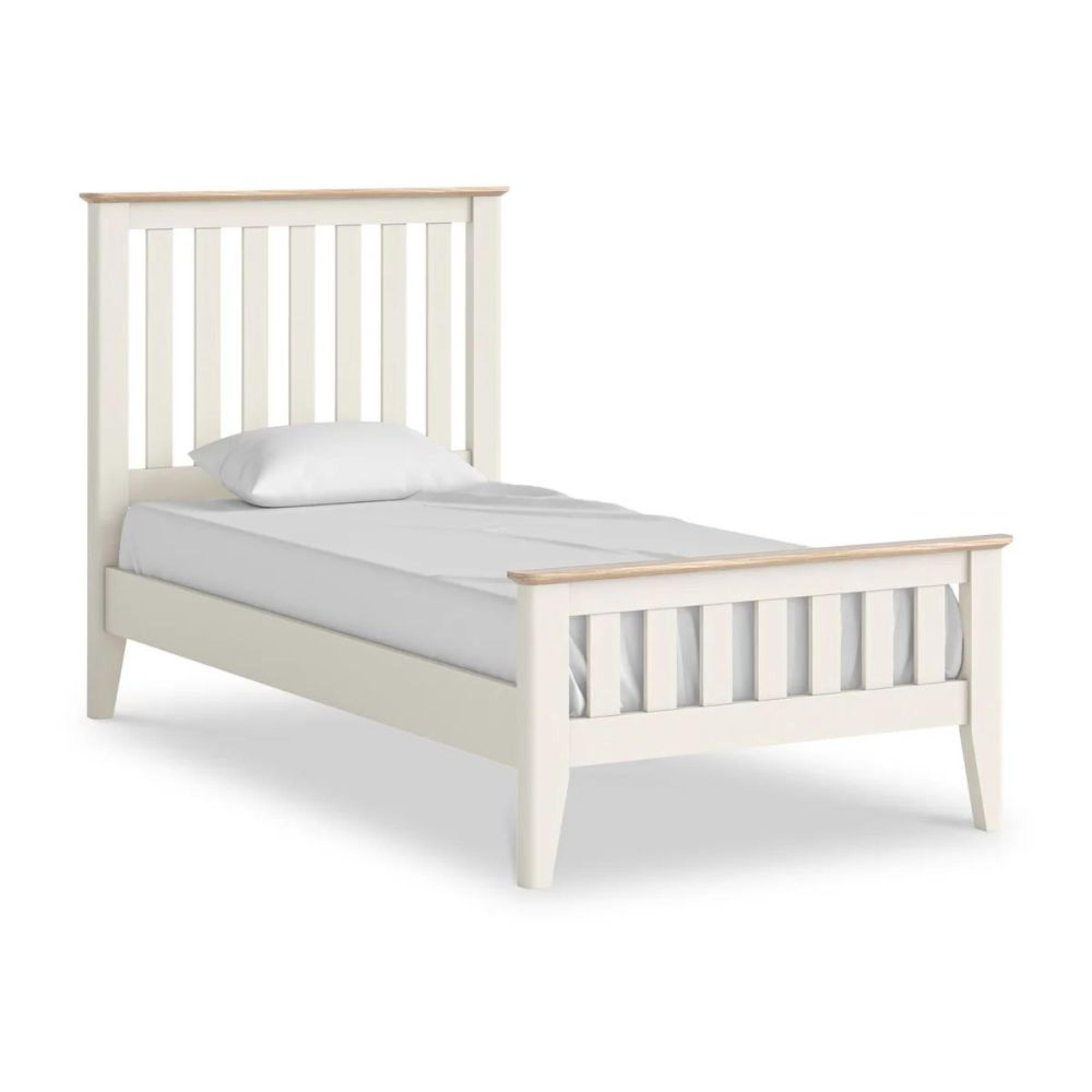 Marlow White Painted 3ft Single Slatted Bed