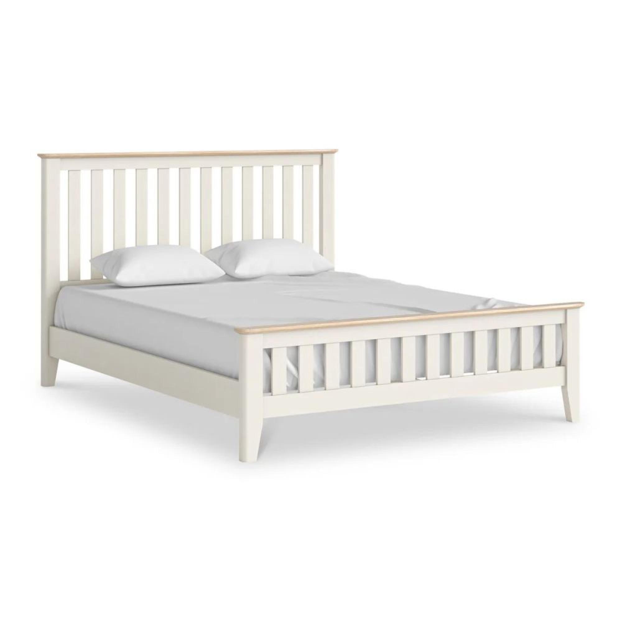 Marlow White Painted 5ft King Size Slatted Bed
