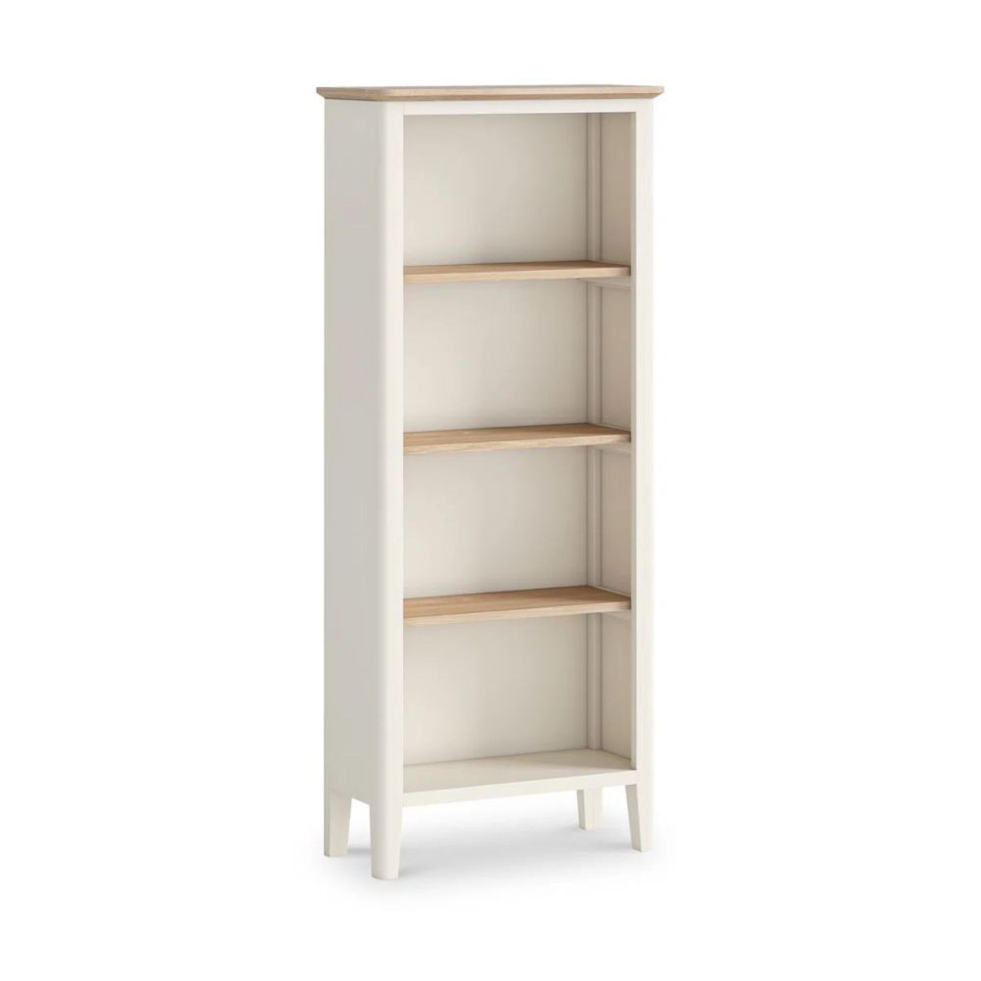 Marlow White Painted Slim Bookcase