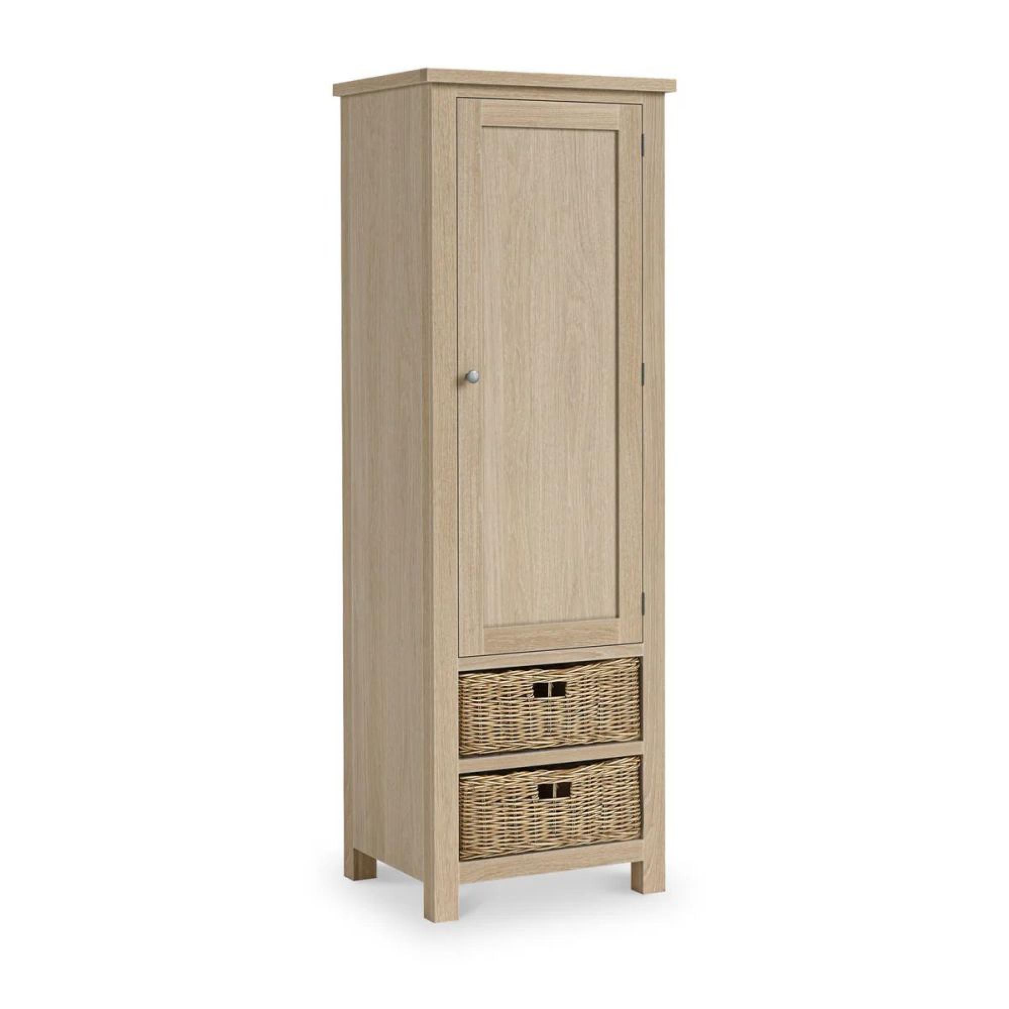 Modern Country Oak 1 Door Larder Unit
