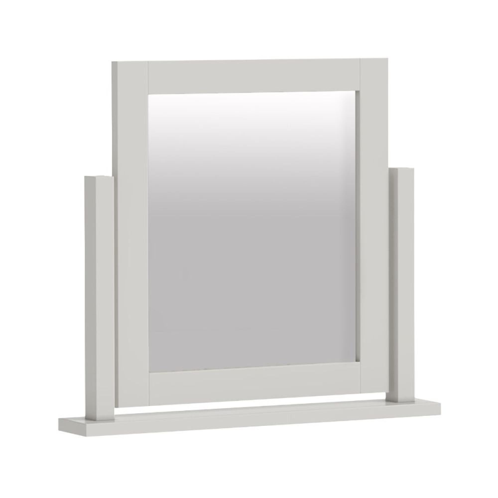Modern Grey Painted Vanity Mirror