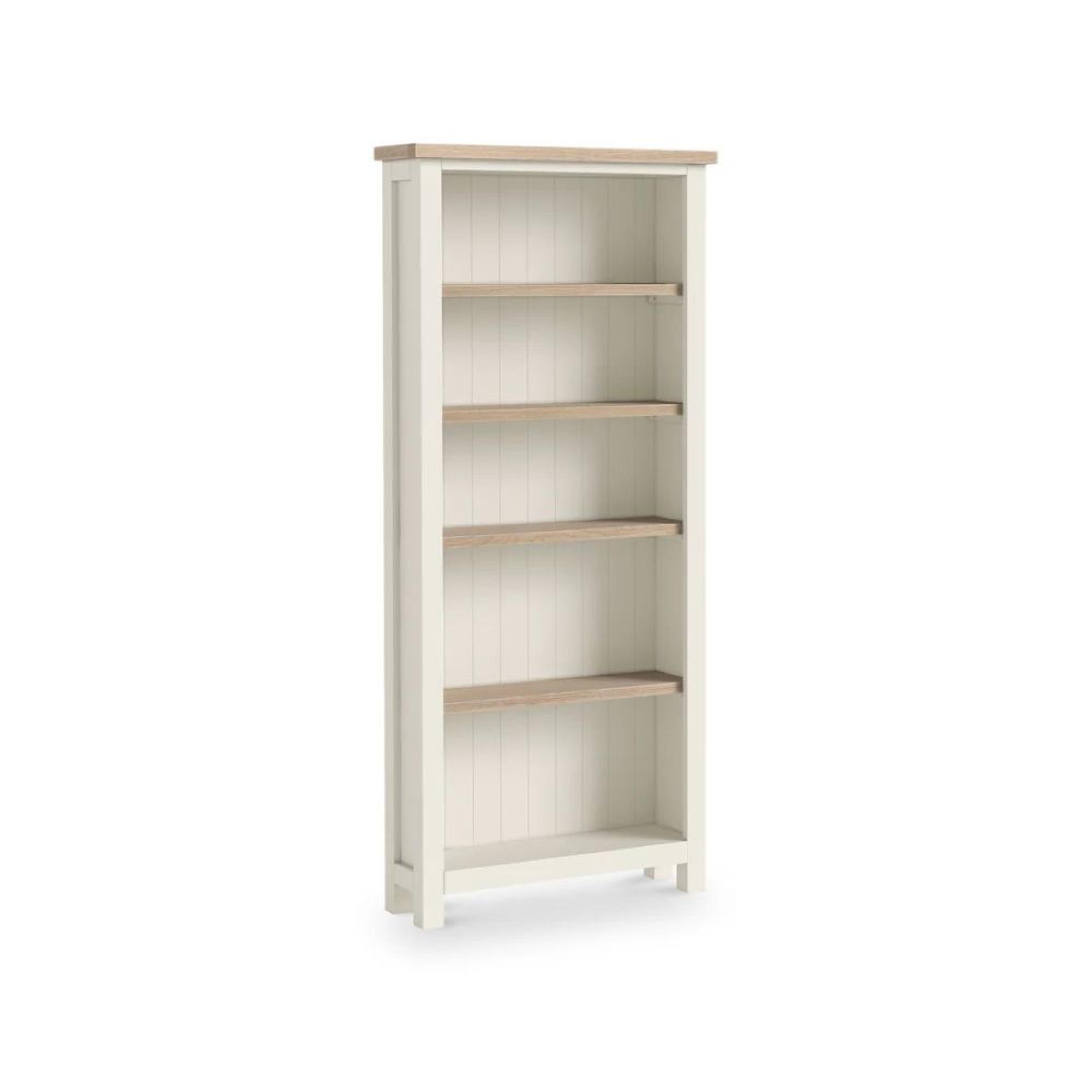 Modern White Painted Large Bookcase