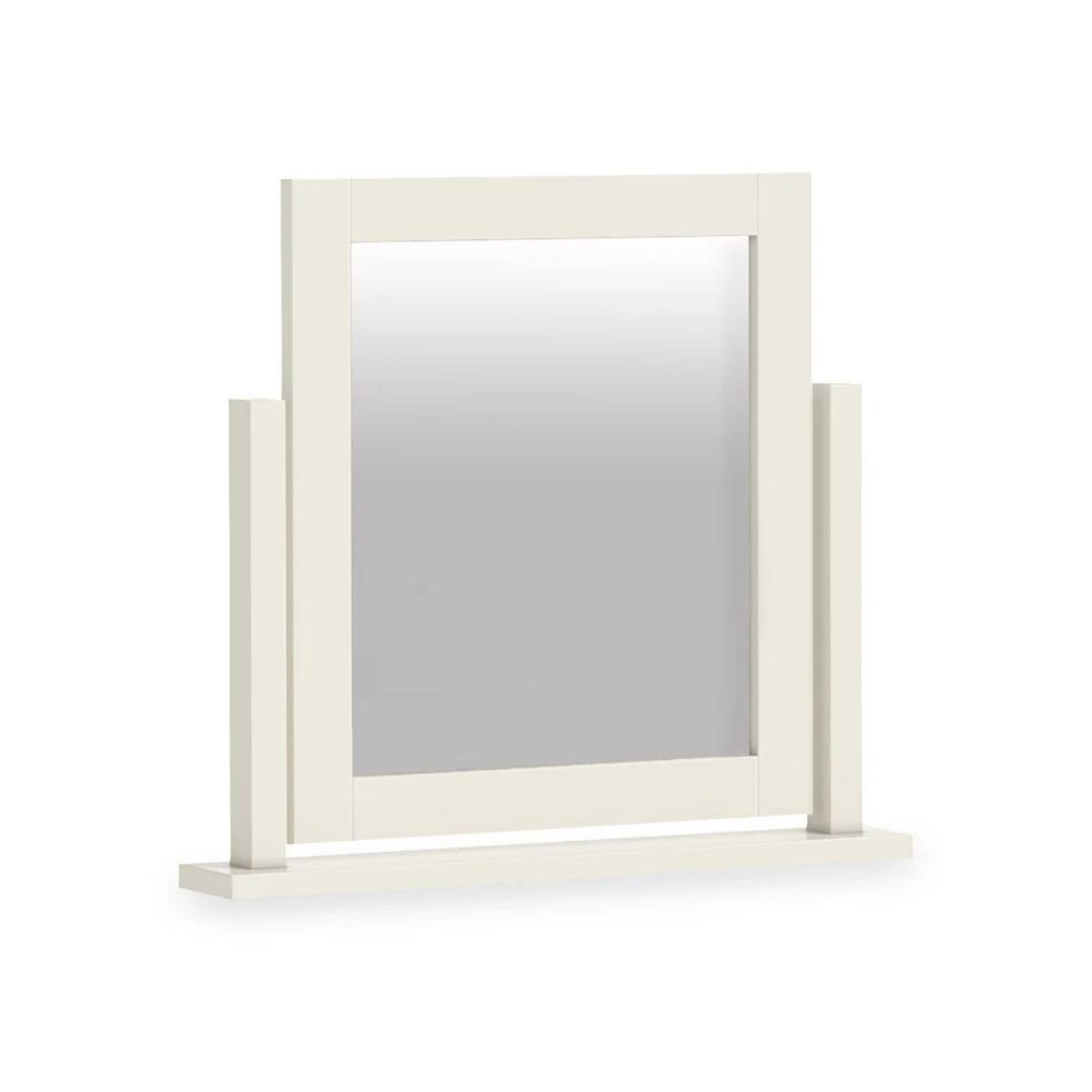 Modern White Painted Vanity Mirror