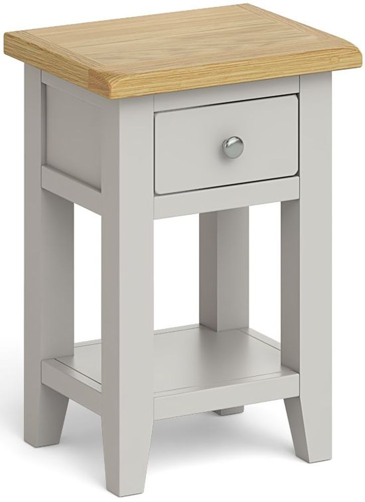 Cross Country Grey 1 Drawer Lamp Table