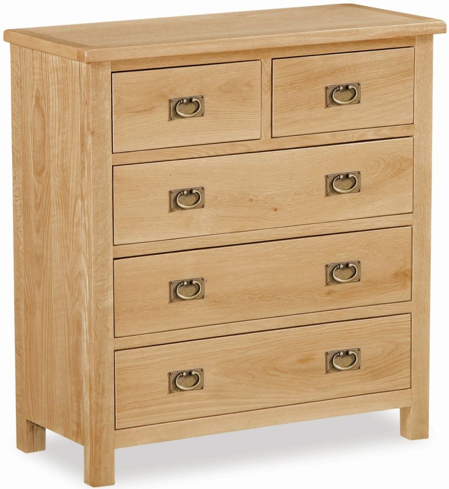 Salibury Lite Oak 2+3 Drawer Chest