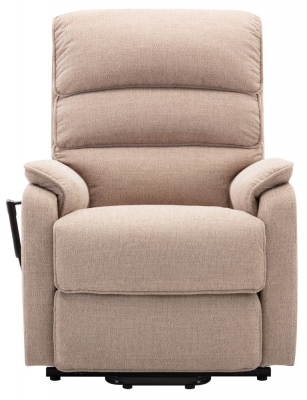 Product photograph of Gfa Valencia Lisbon Wheat Fabric Riser Recliner Armchair from Choice Furniture Superstore