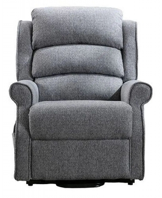 Product photograph of Gfa Andover Fabric Riser Recliner Armchair - Grey from Choice Furniture Superstore