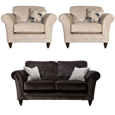 Buoyant Danbury Fabric 211 Seater Sofa Set Variation Available