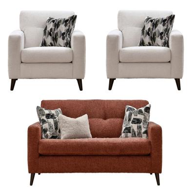 Buoyant Lilly Fabric 211 Seater Sofa Set Variation Available