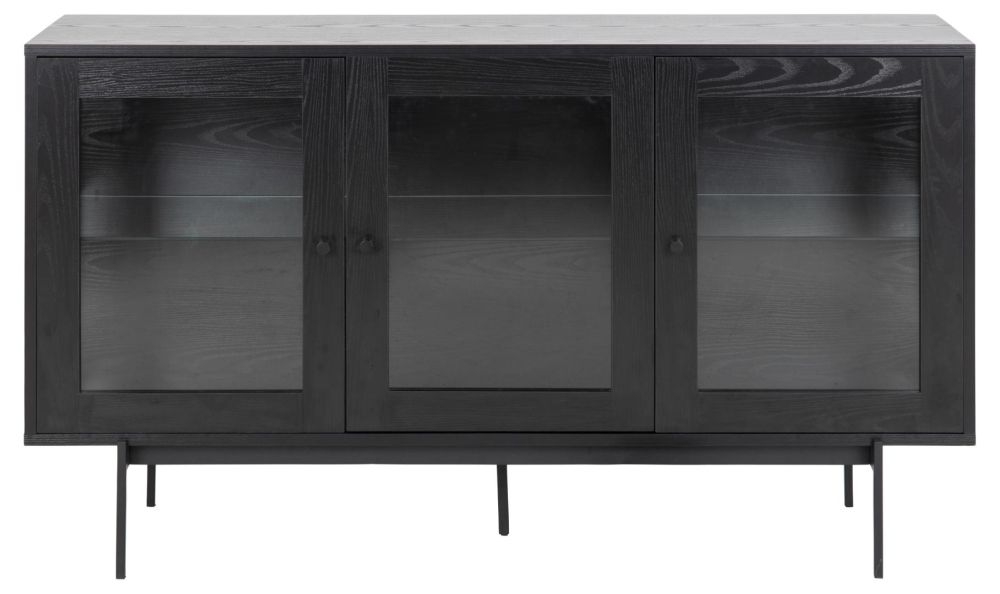 Angus Black 3 Door Sideboard