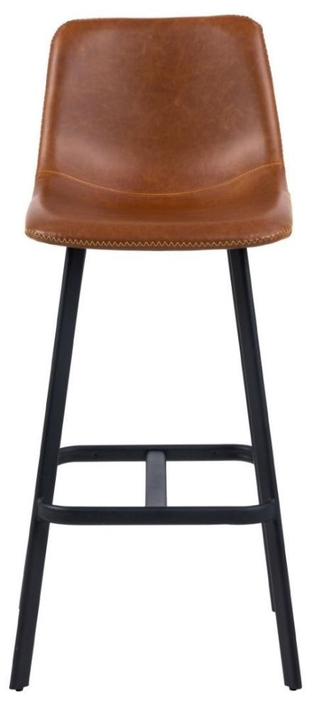 Ioregon Tan Faux Leather Bar Stool Sold In Pairs