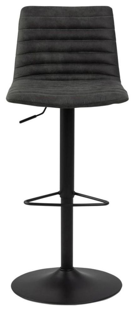 Kimmy Preston Anthracite Fabric Gas Lift Bar Stool Sold In Pairs