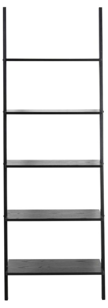 Writex Black Ladder Bookcase With 5 Shelves