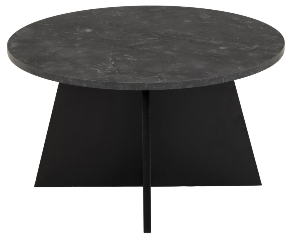 Axis Black Round Coffee Table