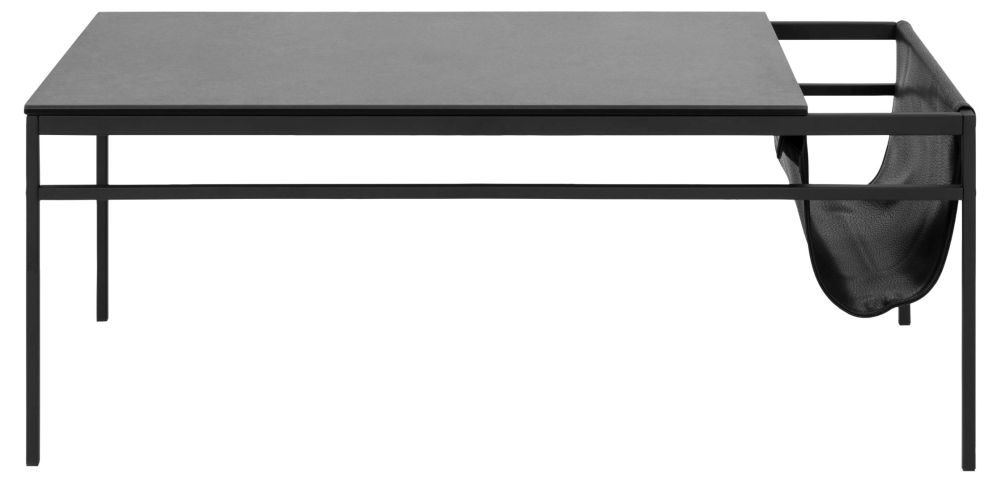 Atalaya Black Fairbanks Ceramic Top Coffee Table