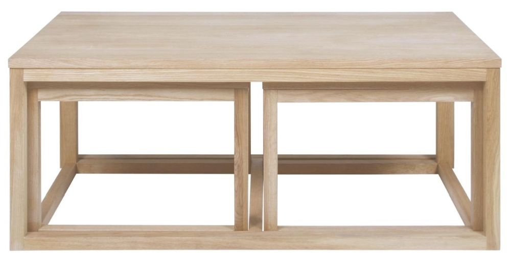 Cornus White Oak Coffee Table Set Of 3