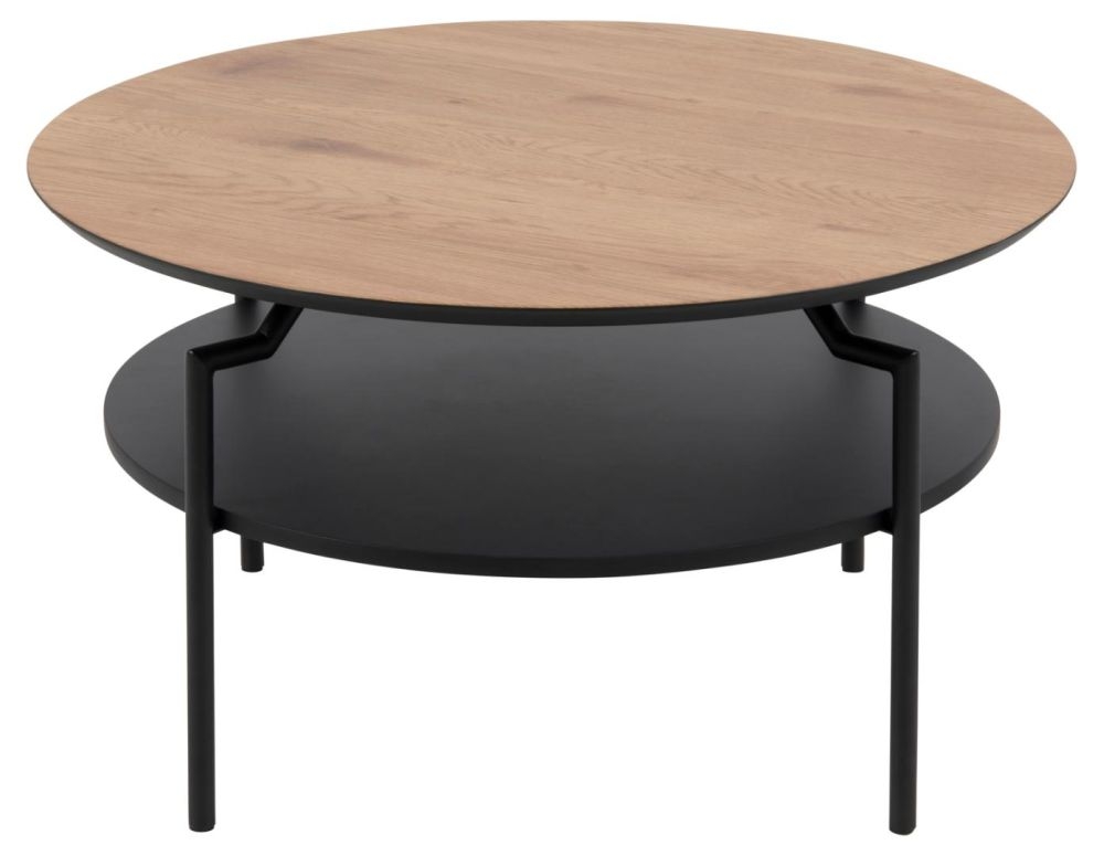 Goldington Oak Top Round Coffee Table