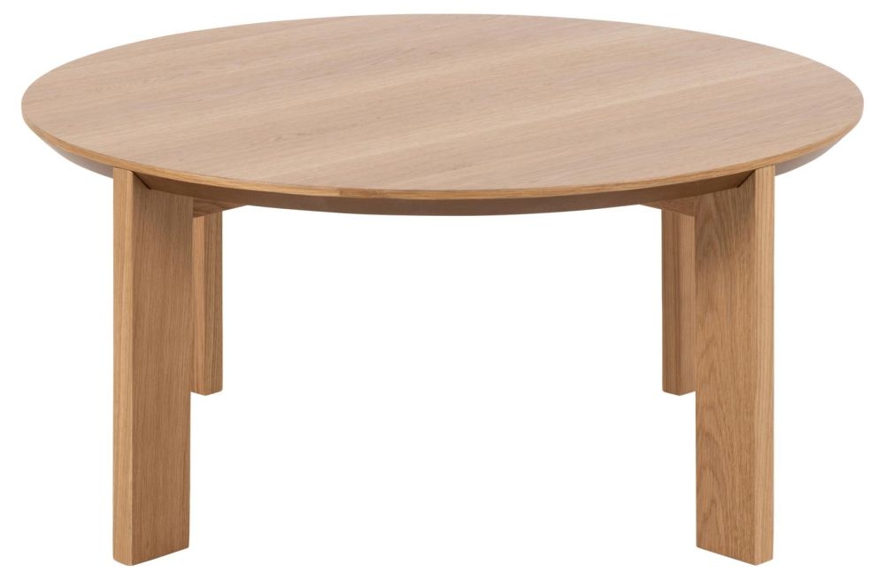 Maxime Oak Round Coffee Table