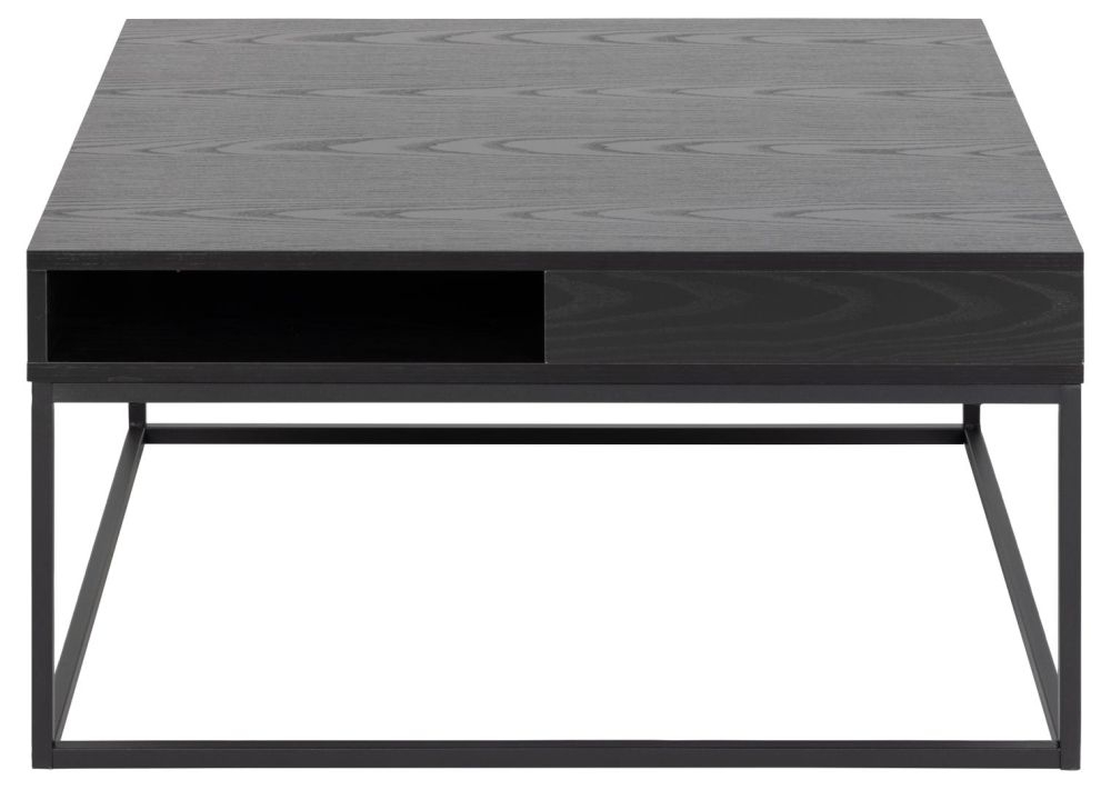 Willford Black Square Coffee Table