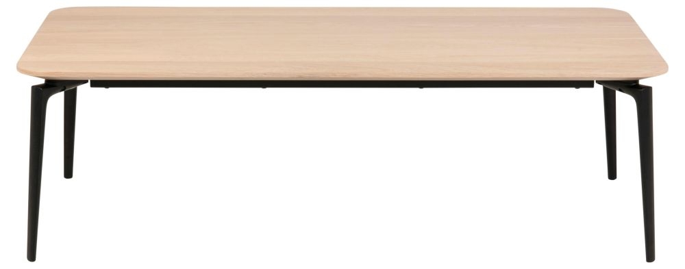 Connect Oak And Black Legs Coffee Table