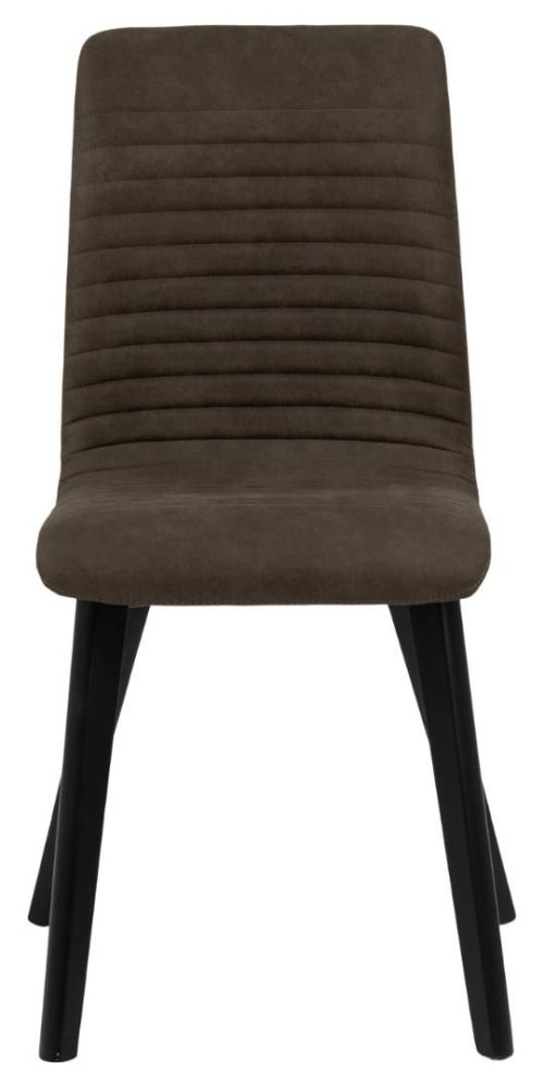 Arosa Preston Anthracite Fabric Dining Chair Sold In Pairs