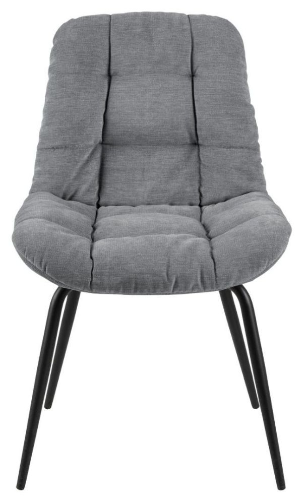 Katja Holly Grey Fabric Dining Chair Sold In Pairs