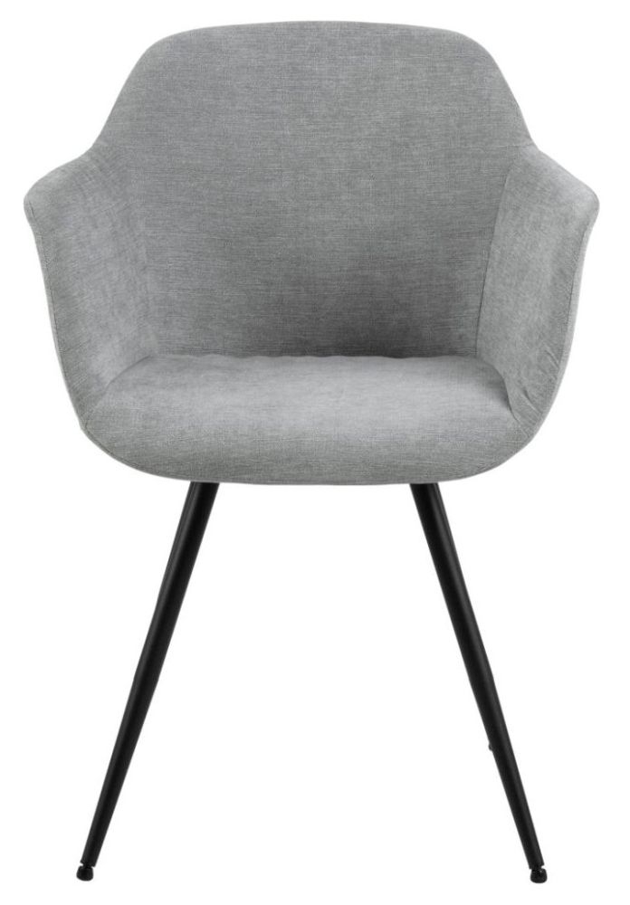 Noella Holly Grey Fabric Dining Chair Sold In Pairs