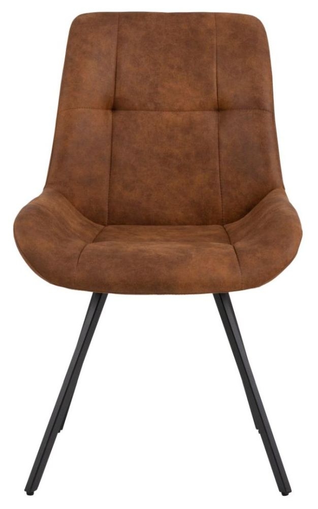 Waylor Preston Camel Fabric Dining Chair Sold In Pairs