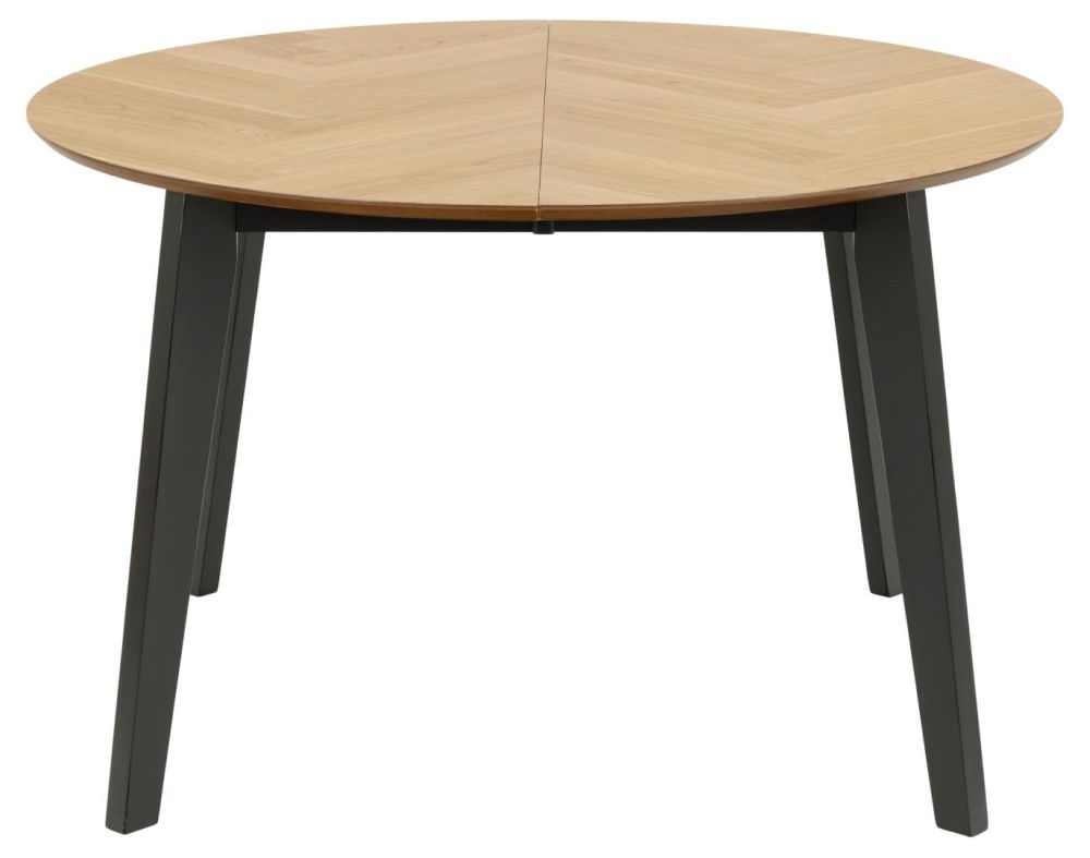 Georgetown Oak 4 Seater Round Dining Table 120cm