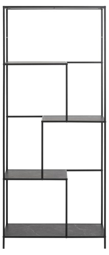 Infinity Black Open Tall Bookcase