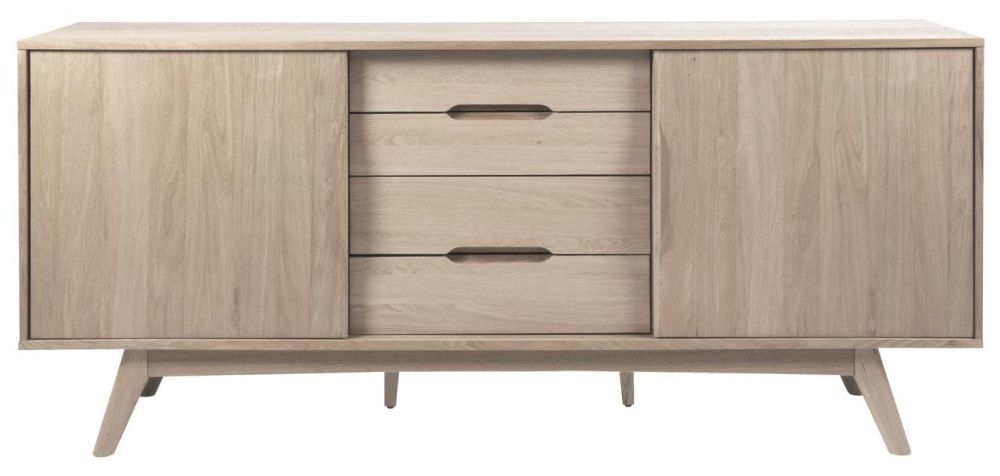 Marte Pigmented Oak 2 Sliding Door 4 Drawer Sideboard