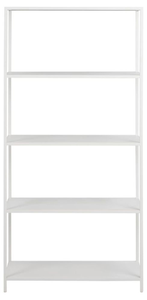 Newcastle White Open Bookcase