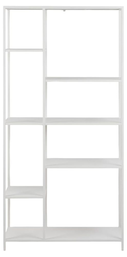 Newcastle White Open Wide Bookcase