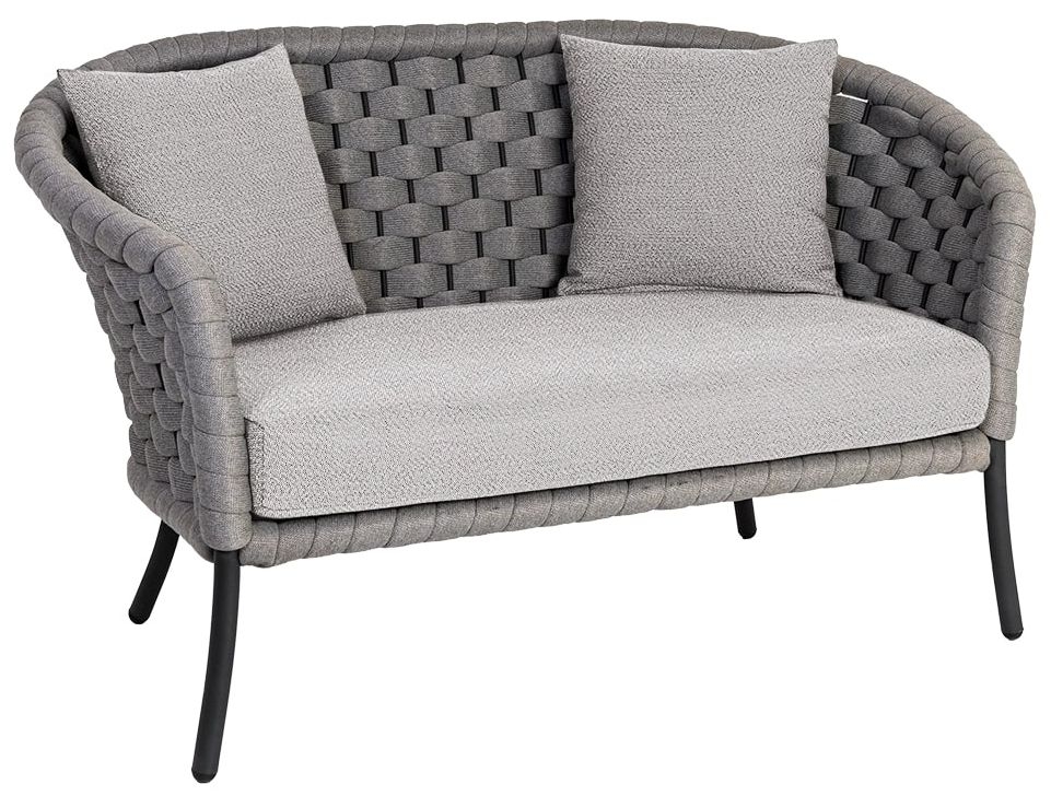 Alexander Rose Cordial Luxe Light Grey 2 Seater Sofa