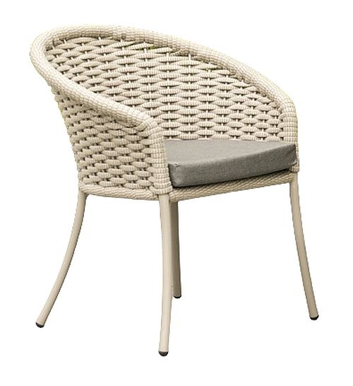 Alexander Rose Cordial Beige Rope Dining Armchair With Cushion Sold In Pairs