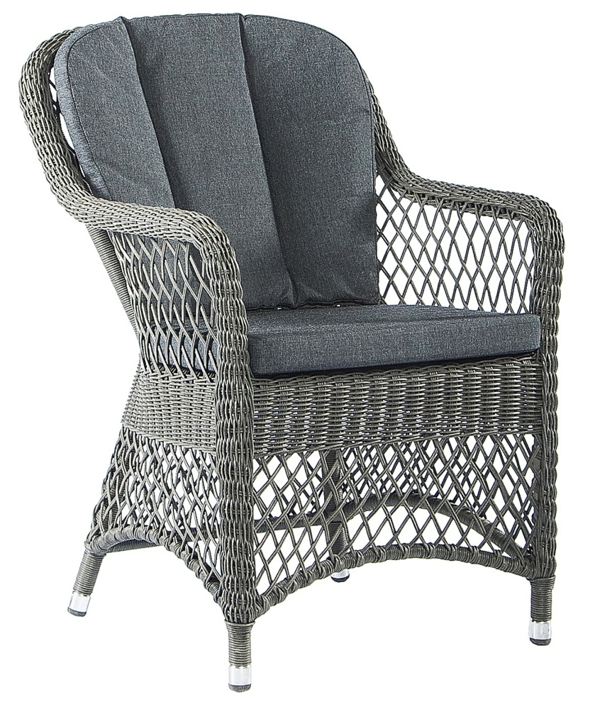 Alexander Rose Monte Carlo Open Weave Dining Chair Sold In Pairs