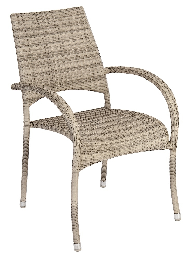 Alexander Rose Ocean Pearl Fiji Stacking Dining Armchair Sold In Pairs