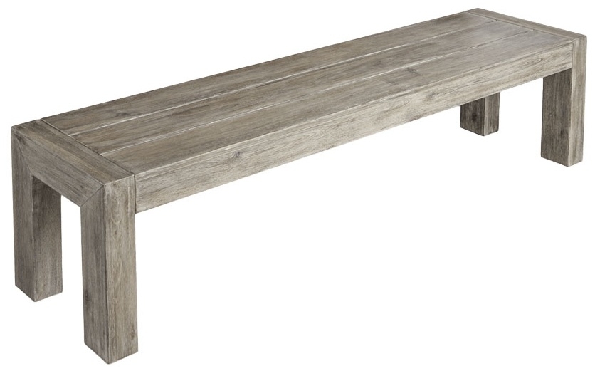 Alexander Rose Old England Grey Painted 180cm Dining Bench