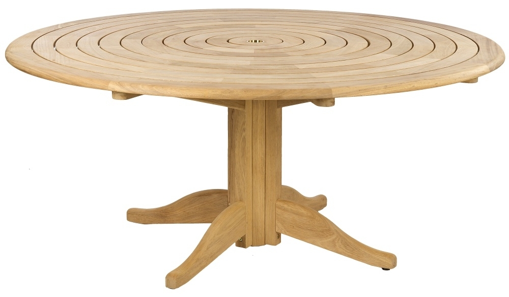 Alexander Rose Roble Bengal 175cm Round Pedestal Dining Table