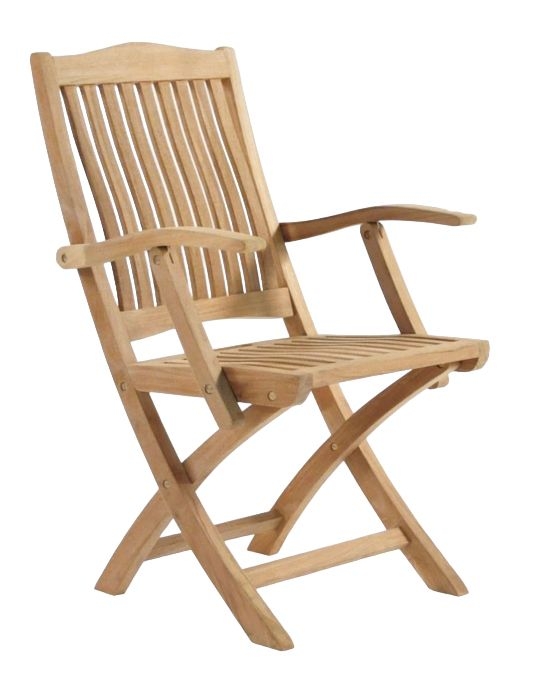 Alexander Rose Roble Folding Carver Dining Chair Sold In Pairs