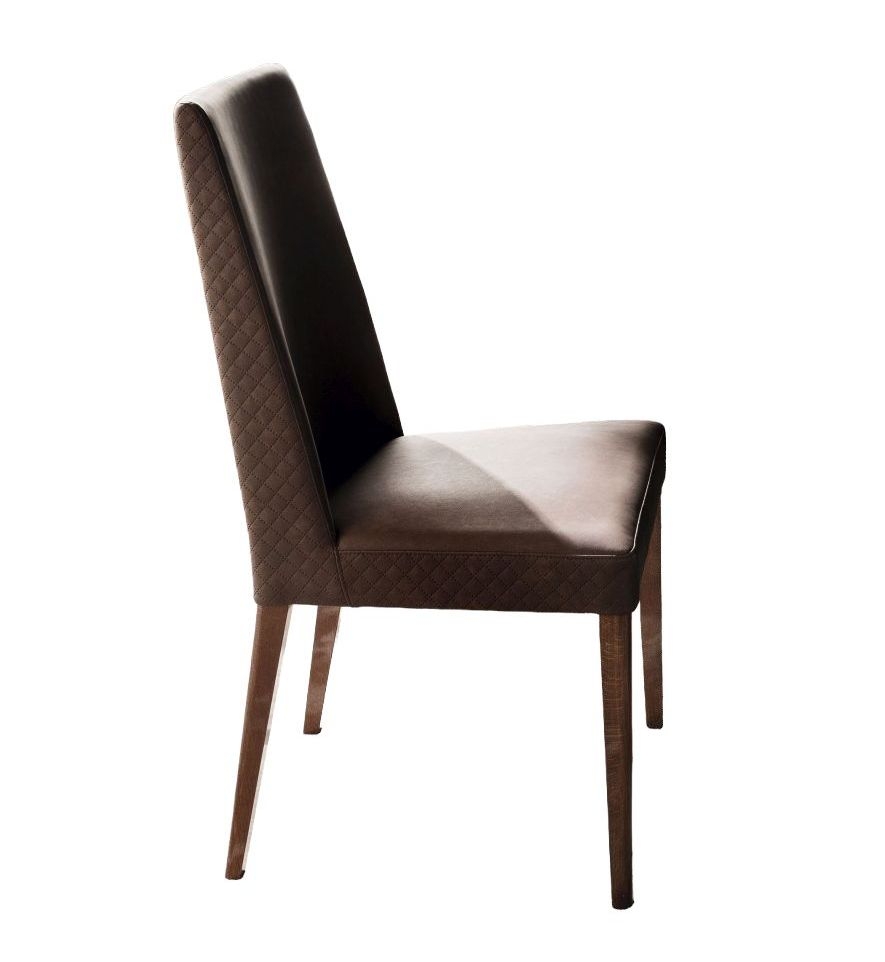Alf Italia Mid Century Faux Leather Bedroom Chair Pair