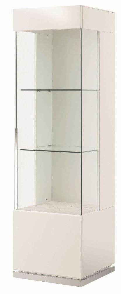 Alf Italia Canova White High Gloss 1 Door Display Cabinet Right